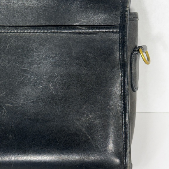 Vintage Coach Court Bag Black Leather Satchel Handbag 7205 No crossbody strap - Picture 6 of 15